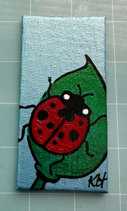 Hand Painted Magnet - Beetle