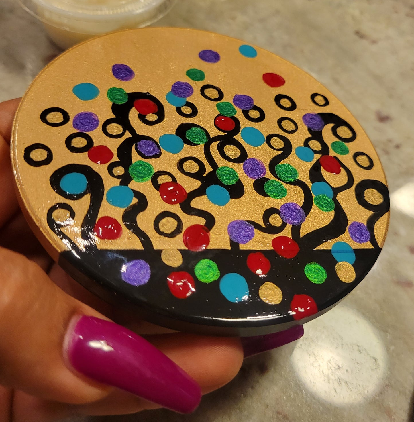 Hand Painted Coasters - Artsy